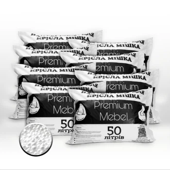 Наполнитель для кресла мешка 400 л Premium Mebel (8 мешков по 50 л)