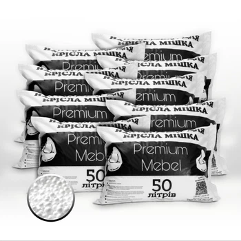 Наполнитель для кресла мешка 450 л Premium Mebel (9 мешков по 50 л)