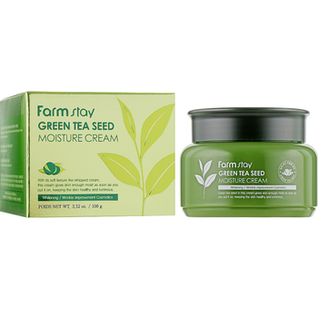 Увлажняющий крем для лица с зеленым чаем Farmstay Green Tea Seed Moisture Cream 100 г (8809480772535)