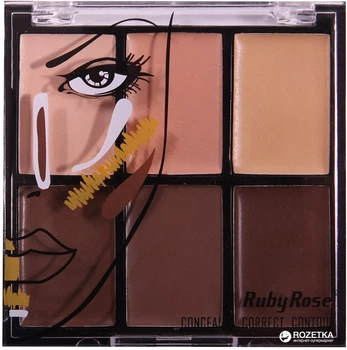 Палетка консилеров Ruby Rose Conceale Correct Contour Palette Light HB-8088
