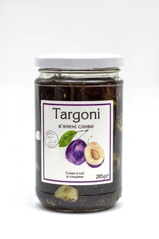 Сливы вяленые Targoni в заливке из оливкового и кукурузного масел, 285 г