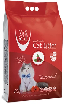 Наполнитель для кошачьего туалета Van Cat Super Premium Unscented Классик Бентонитовый комкующий 10 кг (8699245857818)