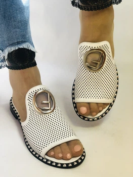 Женские шлёпанцы Evromoda 37 Белые 2143