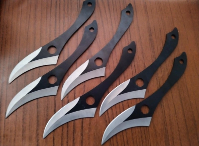 Ножі метальні сталеві Naruto комплект 6 в 1