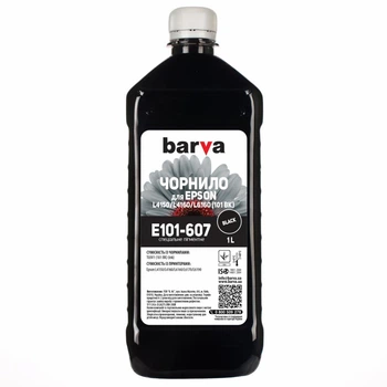 Чернила Barva EPSON L4150/L4160 (101) 1л BLACK pigmented (E101-607)