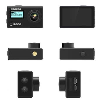 Екшн-камера 2.45" SOOCOO S200 Black Ultra HD 4K