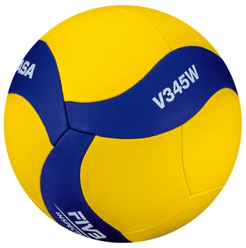 Волейбольний м'яч Mikasa, полегшений, розмір 5, FIVB Inspected, синтетична шкіра, 18 панелей, вага 195–225 г.(OB_68E37672AAE5)