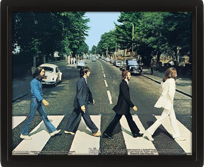 3D постер у рамі "The Beatles (Abbey Road)" Pyramid International (pat-103303)