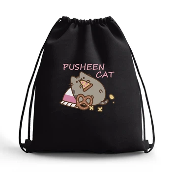 Сумка для взуття Кіт Пушін (Pusheen Cat) (10428-3347-2) Чорна