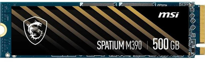 SSD диск MSI Spatium M390 500GB NVMe M.2 2280 PCIe 3.0 x4 3D NAND (S78-440K070-P83)