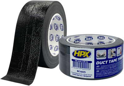 Универсальная армированная лента HPX Duct Tape 1900 48 мм х 25 м Черная (BC4825)