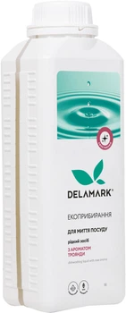 Средство для мытья посуды Delamark с эфирным маслом розы 1 л (4820152330666)