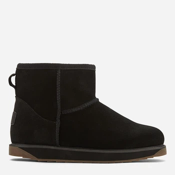 Жіночі уггі низькі шкіряні з хутром Coqui 158 41 26 см Black (8595662665398)