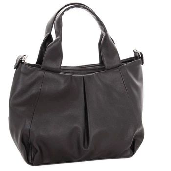 Сумка жіноча м'яка містка чорна 35989 black