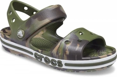 Сандалии Crocs Bayaband Marbled Sandal 25 с8 15см зеленые хаки