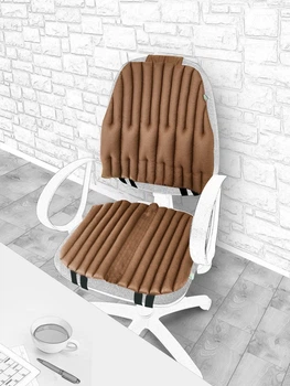 Ортопедические подушки EKKO SEAT на офисное кресло. Комплект. Коричневый.