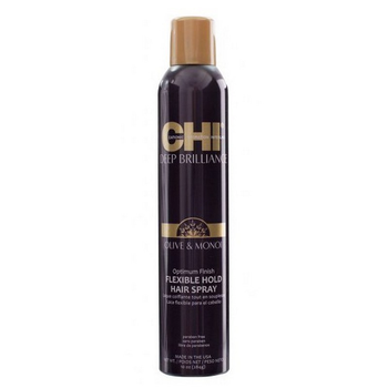Лак для волос гибкой фиксации CHI Deep Brilliance Optimum Finish Flexible Hold Hair Spray для текстурированных и вьющихся волос 284 г