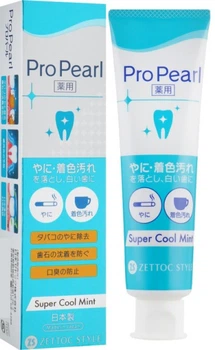 Зубна паста Zettoc Pro Pearl Super Cool Mint Toothpaste відбілювальна зі смаком крижаної м'яти 100 мл (4582118954308)