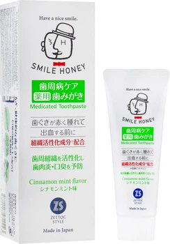 Зубна паста Zettoc Smile Honey Activation of Cellular Tissue у разі запалень і кровотеч ясен 120 г (4582118954223)