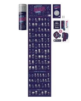 Скретч-постер 1DEA.me 100 Справ Bar Edition (100Bar) RU 15*60 см