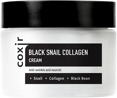 Krem do twarzy przeciwzmarszczkowy Coxir Black Snail Collagen 50 ml (8809080826201)