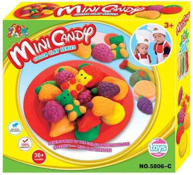 Набір пластиліну Alento Playdough Маленькі цукерки Різнобарвний (DOHMiniCandy)