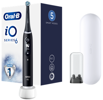 Електрична зубна щітка Oral-B iO Серія 6 Чорна (4210201409199)