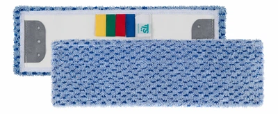 Моп 40см Microsafe Wet System TTS із блакитної мікрофібри у синю смужку