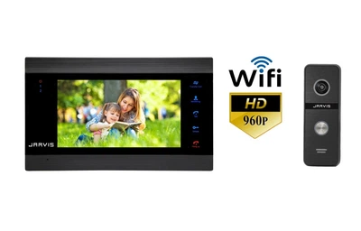 Видеодомофон с записью фото\видео по движению Jarvis JS-71MB HD+ WiFi + JS-02B HD+ WiFi AHD 960P (комплект)