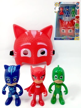 Игровой Набор Маска (Светящие Глаза) Красная + Фигурки Героев " Герои в масках " 8822-3
