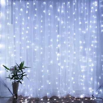 Светодиодная гирлянда Shine Lighting X-mas Lights Штора занавесь 156LED 2*1.5 метра Холодный белый