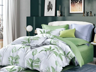Комплект постельного белья Ecotton Евро 200х210 см 21006 Сатин (ROZ6400069864)