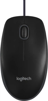 Mysz Logitech B100 USB Czarna (910-003357)