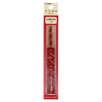 Крючок для вязания Tulip Etimo Red 4,0 мм х 14 см - №7/0 TED-070e