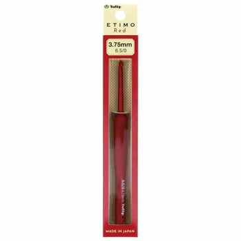 Гачок для в'язання Tulip Etimo Red 3,75 мм х 14 см - №6.5/0 TED-065e