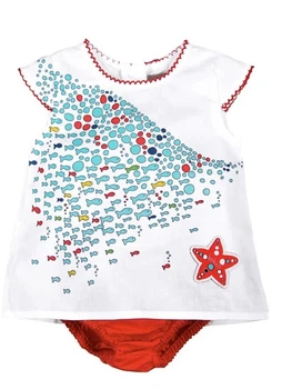 Платье + трусики Boboli 133029 56 cm (8169156cm) Белый