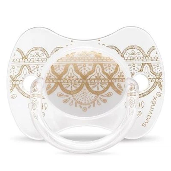 Пустышка Suavinex Couture, 18+ мес серая (304227)