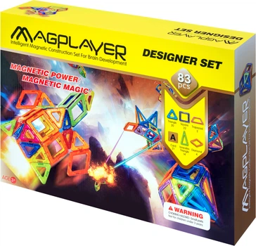 Конструктор магнітний Magplayer 83 елементи (MPA-83)