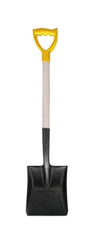 Лопата совковая Mastertool с черенком и ручкой 225*275*490мм L-1200мм молотковая покраска