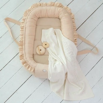 Кокон-гнездышко для новорожденных Baby Veres Macaroon Vanilla 450.20