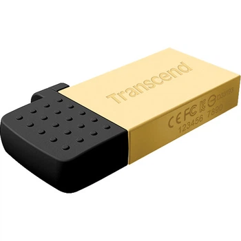 Флеш-накопичувач Transcend USB 2.0 JetФлеш-накопичувач 380 MicroUSB OTG 16Gb Gold metal (TS16GJF380G)