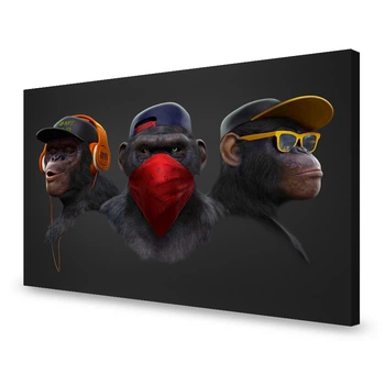 Картина Gangster monkey 122x81 см (410_xl)