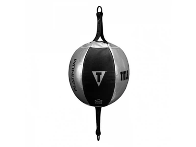 Пневматика на растяжках TITLE Platinum Momentous Double End Bag 8" (20 см) черный/серебристый (5213)