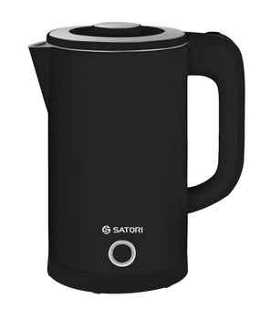 Электрочайник Satori SSK-6155-BDW 1,7 л/1800 Вт/двойные стенки/цельнометаллич. колба