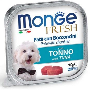 MONGE DOG FRESH паштет c тунцом 100 г (70013017)