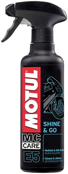 Очищувач пластикових поверхонь Motul E5 Shine & Go 400 мл (103000)