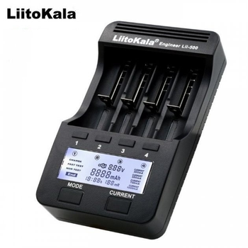 Зарядний пристрій-PowerBank Liitokala, 4 канали для акумуляторів Ni-Mh/Li-ion (AC-Lii-500)