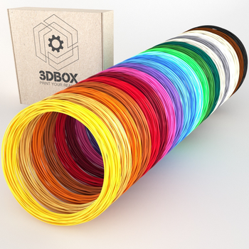 Набір PLA пластику 3D-Box XXL-20 для 3D-ручки: 20 кольорів по 20 метрів (1,75 мм*400м)