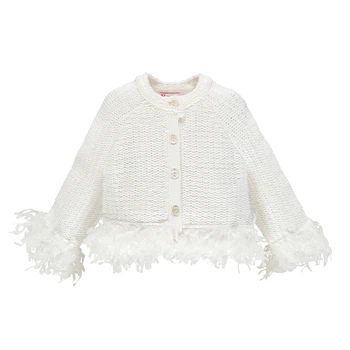 Кардиган для девочки BRUMS 191BGHC002-900 белый 164