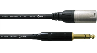 Балансный аудио кабель Jack 6.3 — XLR 0.3м Cordial CFM 0,3 MV